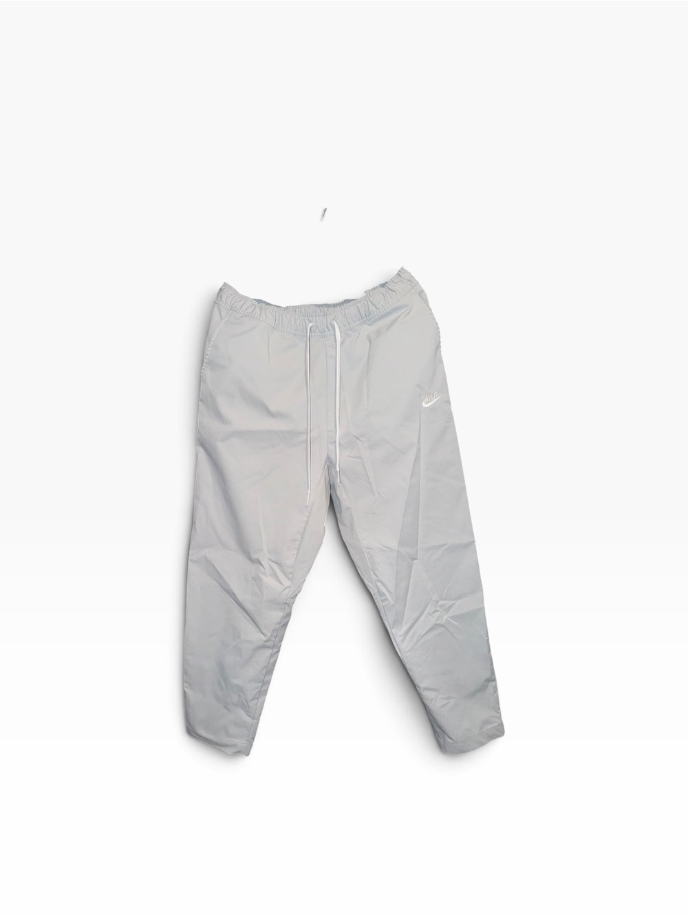 Nike Men’s Light Gray Joggers with Elastic Waist